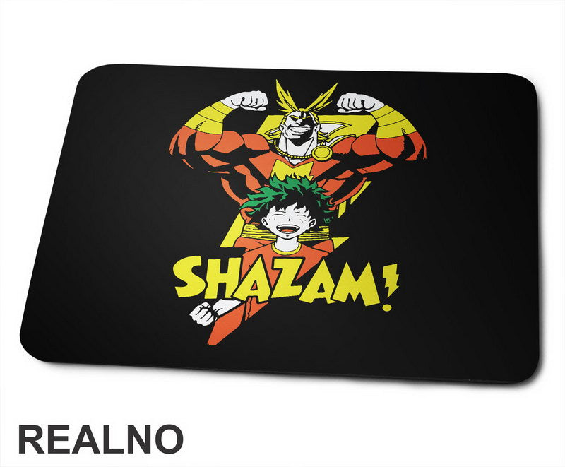 All Might And Deku Shazam - My Hero Academia - Podloga za miš