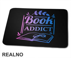 Book Addict - Pink And Blue - Colors - Books - Čitanje - Podloga za miš