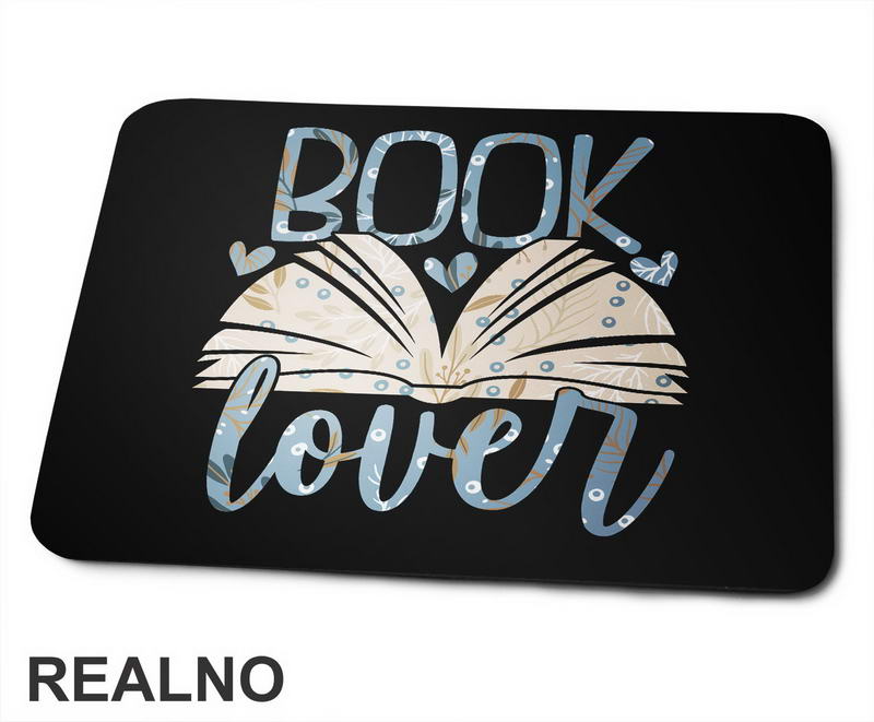 Book Lover - Blue And Cream - Books - Čitanje - Knjige - Podloga za miš