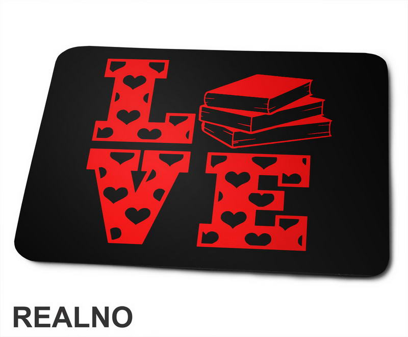 Love - Red Heart - Books - Čitanje - Knjige - Podloga za miš