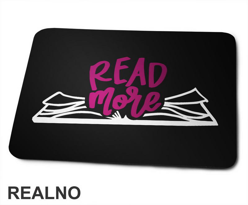 Read More - Outline - Pink - Books - Čitanje - Knjige - Podloga za miš