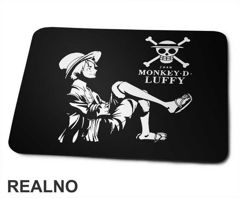 Monkey. D. Luffy - Portrait - Sitting - One Piece - Podloga za miš