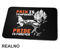 Pain Is Temporary Pride Is Forever - Orange - Goku - Dragon Ball - Podloga za miš