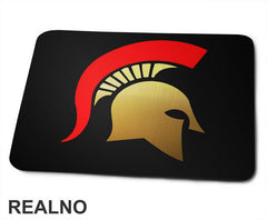 Spartan Logo - Gold And Red - Trening - Podloga za miš
