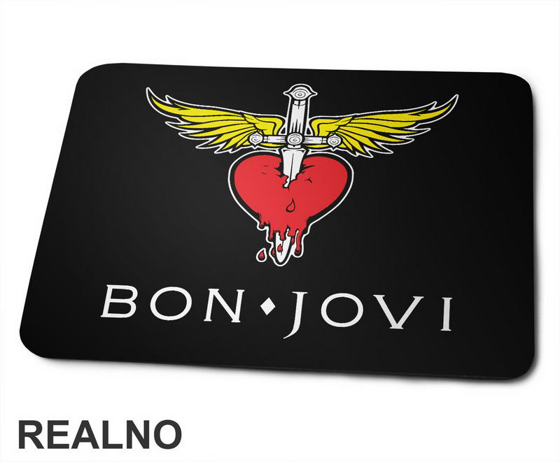 Bon Jovi Logo Illustration - Muzika - Podloga za miš