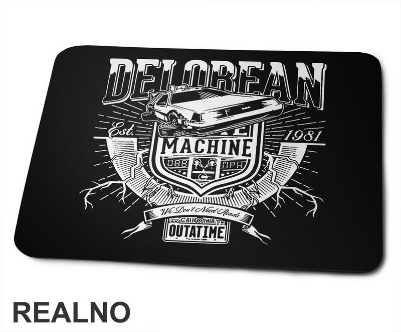 Delorean - Time Machine - Back To The Future - Podloga za miš