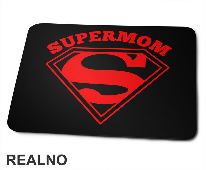 Supermom - Red Logo - Mama i Tata - Ljubav - Podloga za miš