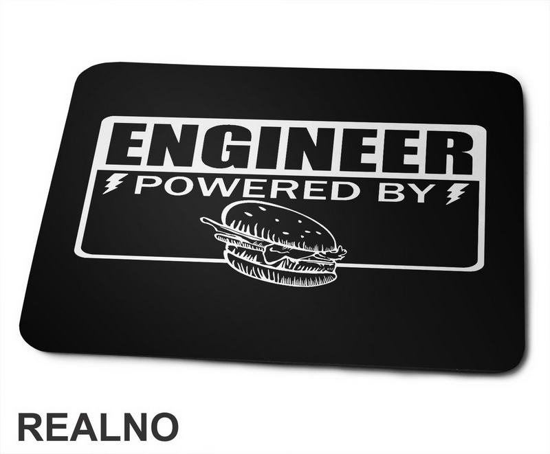 Engineer Powered By - Sendvič - Geek - Podloga za miš