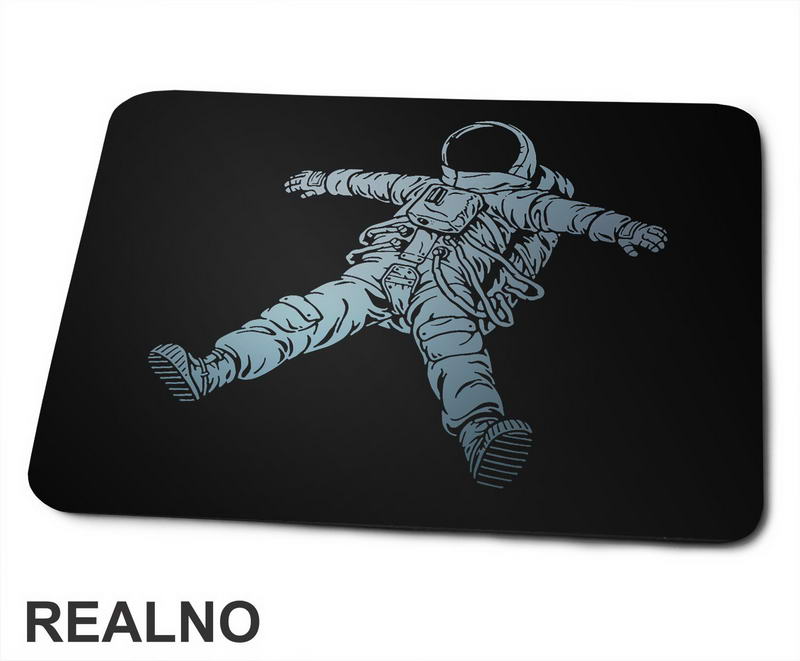 A Floating Astronaut - Silhouette - Space - Svemir - Podloga za miš