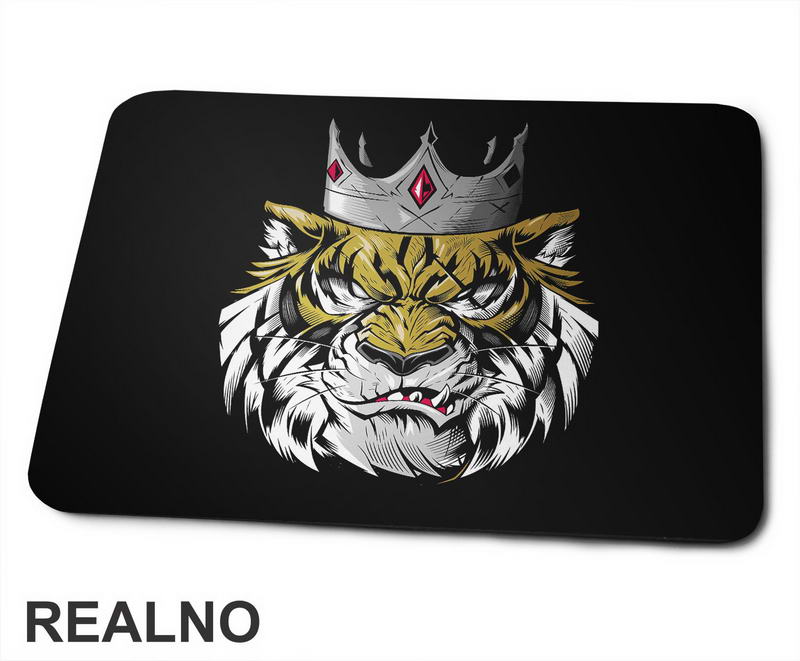 Head Tiger With Silver Crown - Tigar - Životinje - Podloga za miš