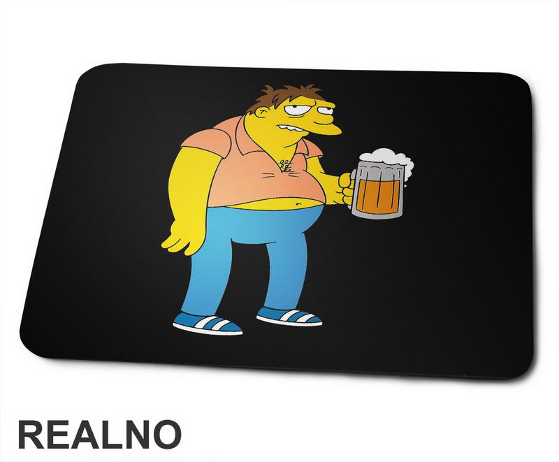 Barney With Beer - Barni sa Pivom - The Simpsons - Simpsonovi - Podloga za miš