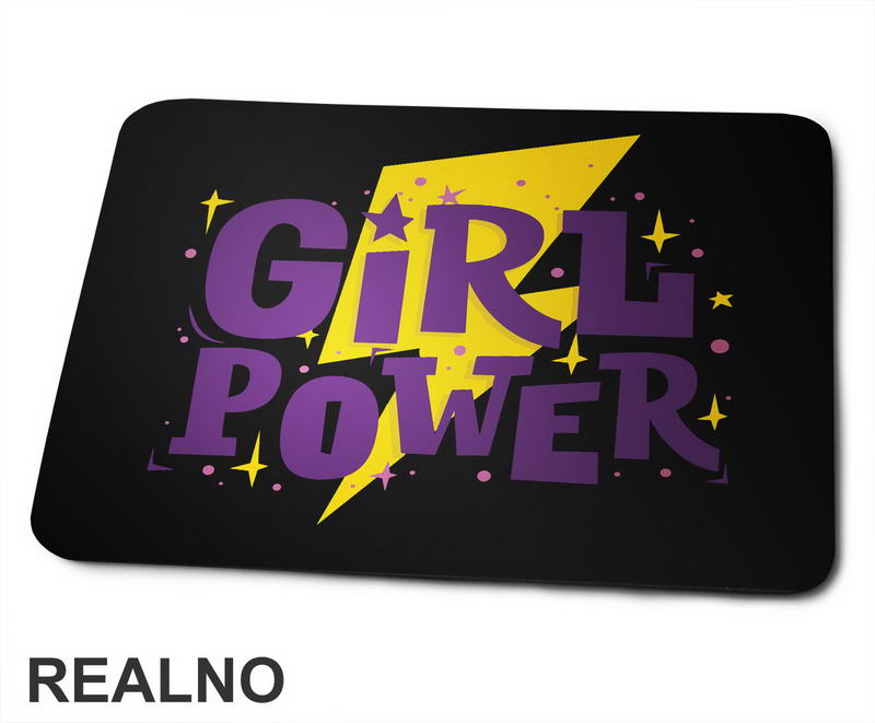 Girl Power - Purple And Yellow - Podloga za miš