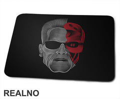 Head Terminator - Red And Silver Lines - Podloga za miš