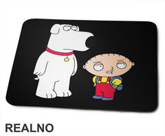 Brian And Stewie Waiting - Family Guy - Podloga za miš