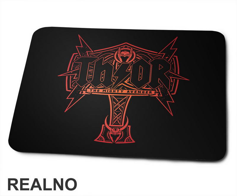 Mjolnir - Red - Thor - Podloga za miš