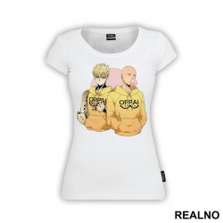 Saitama And Genos Oppai Hoodie - One Punch Man - Majica Saitama And Genos Oppai Hoodie - One Punch Man - Majica