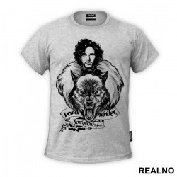 Lord Commander - Jon Snow And Ghost - House Stark - Game Of Thrones - GOT - Majica