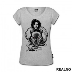 Lord Commander - Jon Snow And Ghost - House Stark - Game Of Thrones - GOT - Majica