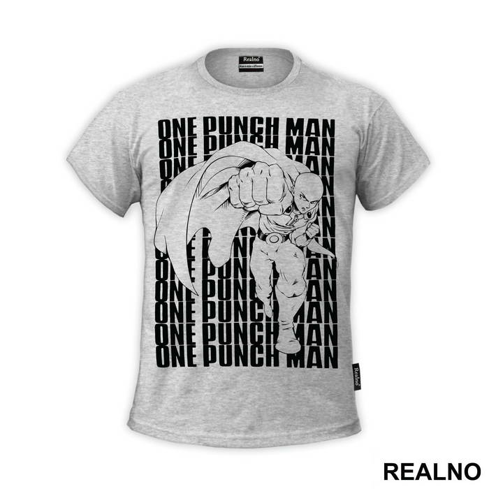 Saitama Text - One Punch Man - Majica