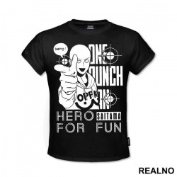 Hero For Fun Saitama - One Punch Man - Majica Hero For Fun Saitama - One Punch Man - Majica