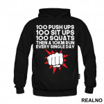 100 Push Ups 100 Sit Ups 100 Squats Then 10KM Run Every Single Day - One Punch Man - Duks 100 Push Ups 100 Sit Ups 100 Squats Then 10KM Run Every Single Day - One Punch Man - Duks