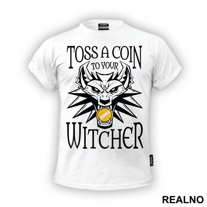Toss A Coin To Your Witcher - Wolf Head - The Witcher - Majica