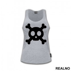 Cute Black Skull - Art - Majica