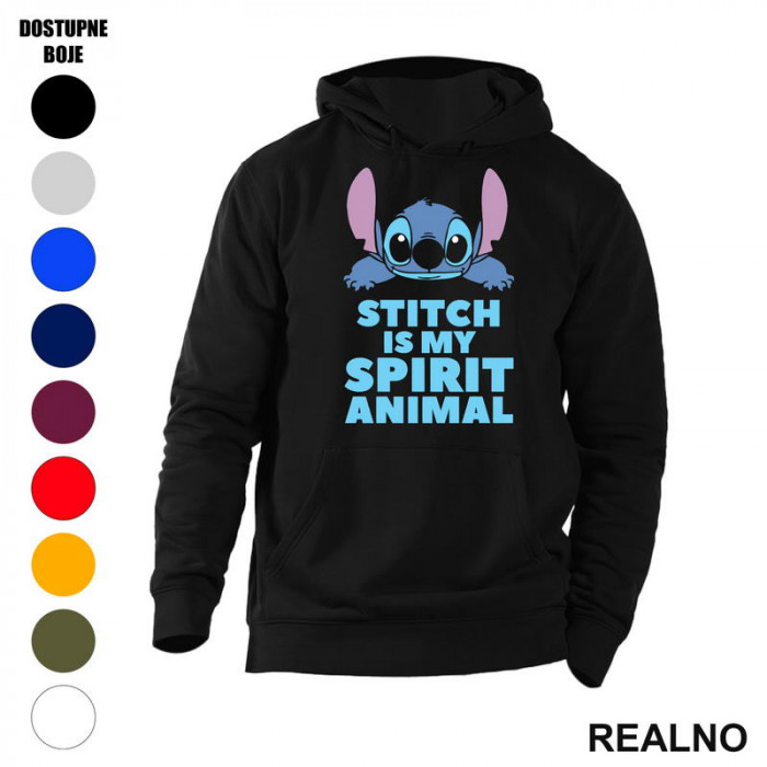 Stitch Is My Spiritual Animal - Crtani Filmovi - Duks sa džepovima
