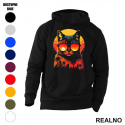 Mačka Sa Naočarima I Palmama - Cat - Duks sa džepovima