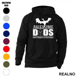 Awesome Dads Explore Dungeons And Slay Dragons - D&D - Dungeons And Dragons - Duks sa džepovima