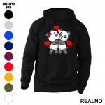 Zagrljene Pande - Životinje - Duks sa džepovima Zagrljene Pande - Životinje - Duks sa džepovima