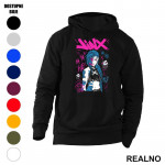 Jinx - Purple Smile - League of Legends - LOL - Arcane - Duks sa džepovima Jinx - Purple Smile - League of Legends - LOL - Arcane - Duks sa džepovima