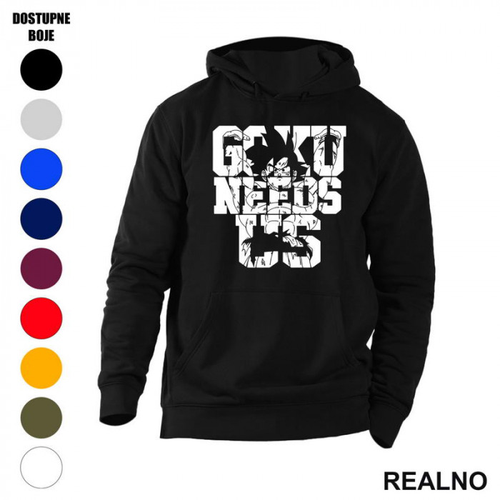 Goku Needs Us - Dragon Ball - Duks sa džepovima