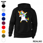 Rainbow Dab - Unicorn - Jednorog - Duks sa džepovima