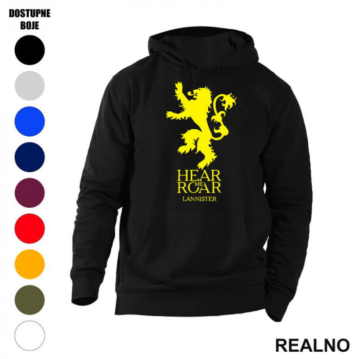 Hear Me Roar - House Lannister - Game Of Thrones - GOT - Duks sa džepovima
