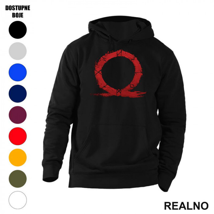 Omega Symbol - Brush Strokes - God Of War - Duks sa džepovima