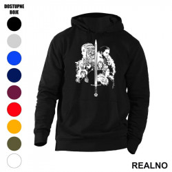 Daenerys Targaryen, Jon Snow, Tyrion Lannister, Arya Stark, Cersei Lannister, And Sansa Stark - Game Of Thrones - GOT - Duks sa džepovima