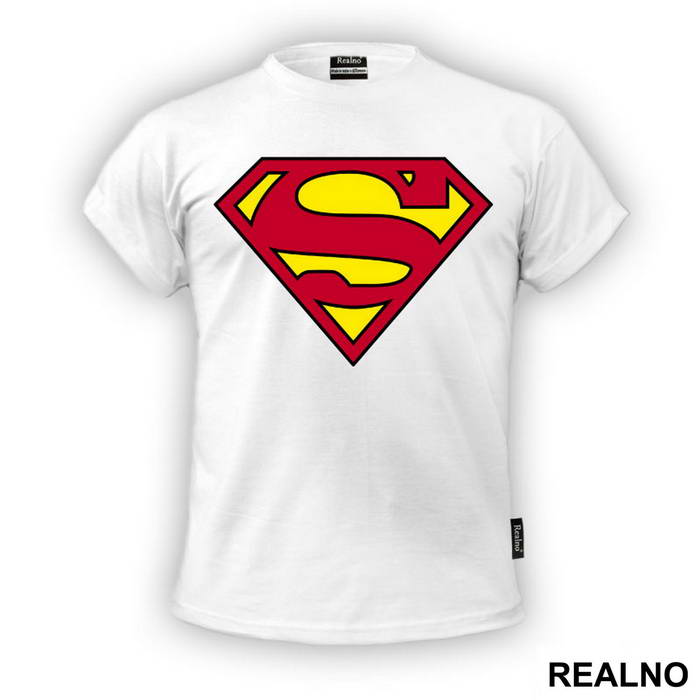 Logo - Plain Red And Yellow - Superman - Majica