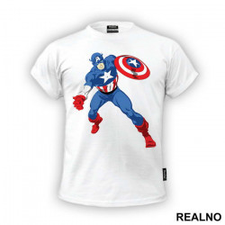 Attack - Captain America - Avengers - Majica