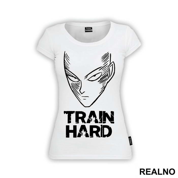 Train Hard Saitama Head - One Punch Man - Majica