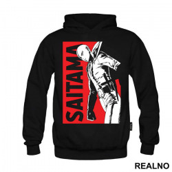Saitama Walking Red Background - One Punch Man - Duks Saitama Walking Red Background - One Punch Man - Duks