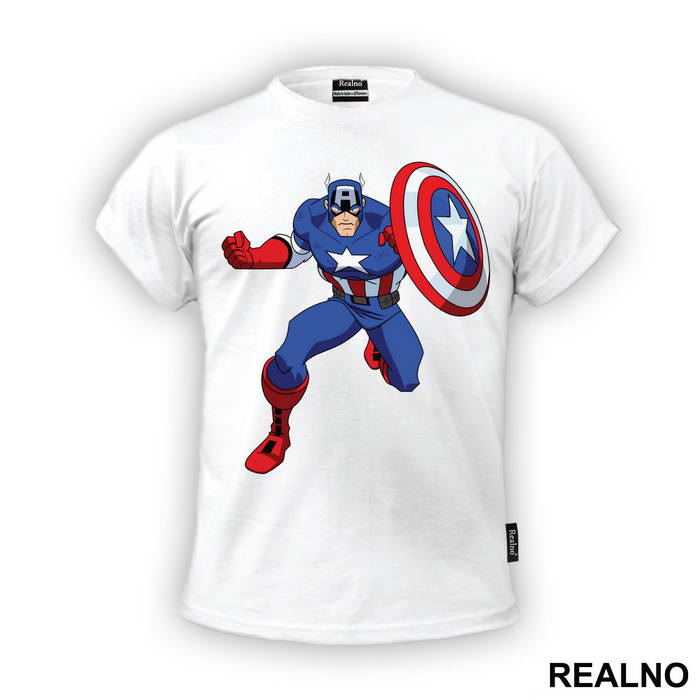 Comic - Captain America - Avengers - Majica