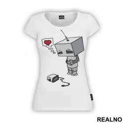 Sad Robot Is In Love With Toster - Art - Majica Sad Robot Is In Love With Toster - Art - Majica