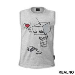 Sad Robot Is In Love With Toster - Art - Majica Sad Robot Is In Love With Toster - Art - Majica