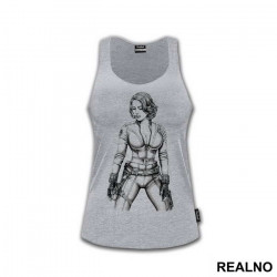 Drawing - Black Widow - Avengers - Majica