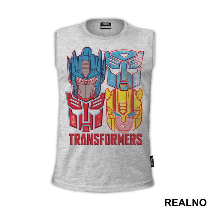 RGB Split Optimus Prime And Bumblebee - Transformers - Majica
