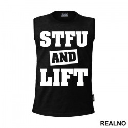 OUTLET - Crna bez rukava muška majica veličine L - Trening