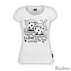 I Love Coffee - Kafa - Majica