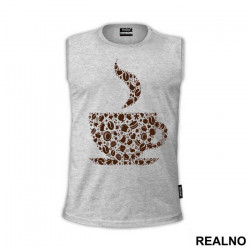 Coffee Cup Made From Coffee Beans And Magic - Kafa - Majica