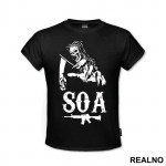 Logo With AK - 47 - Sons Of Anarchy - SOA - Majica